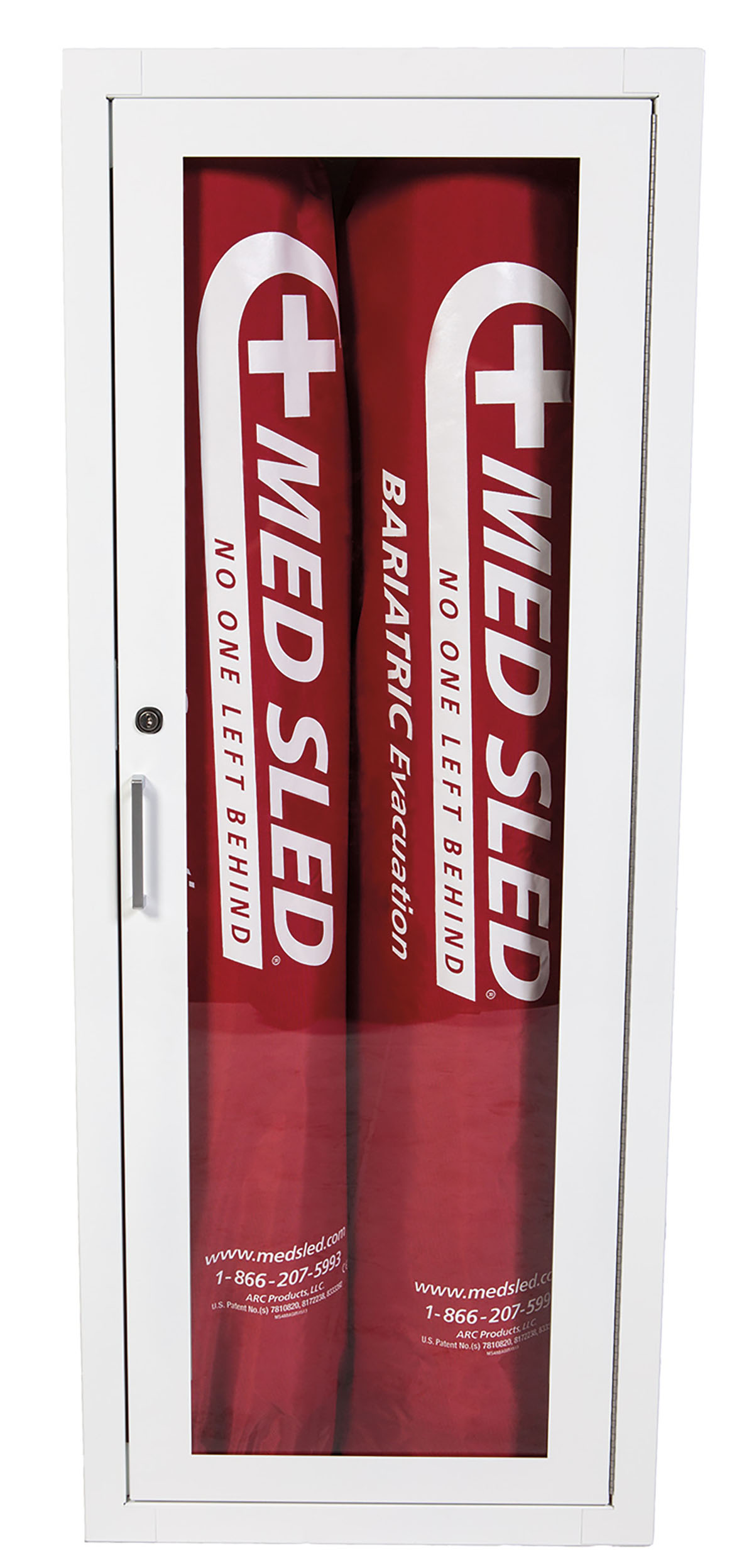 Med Sled Steel Case Storage Device for 2x Bariatric or 2x Standard or 2x Youth 28 Sleds