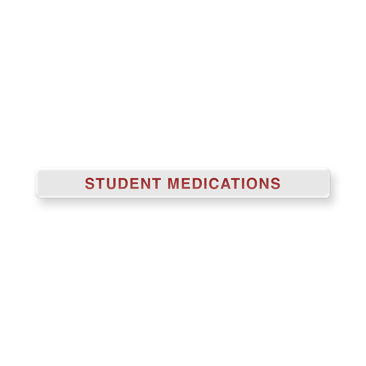 Permanent Adhesive Dome Label Student Medications