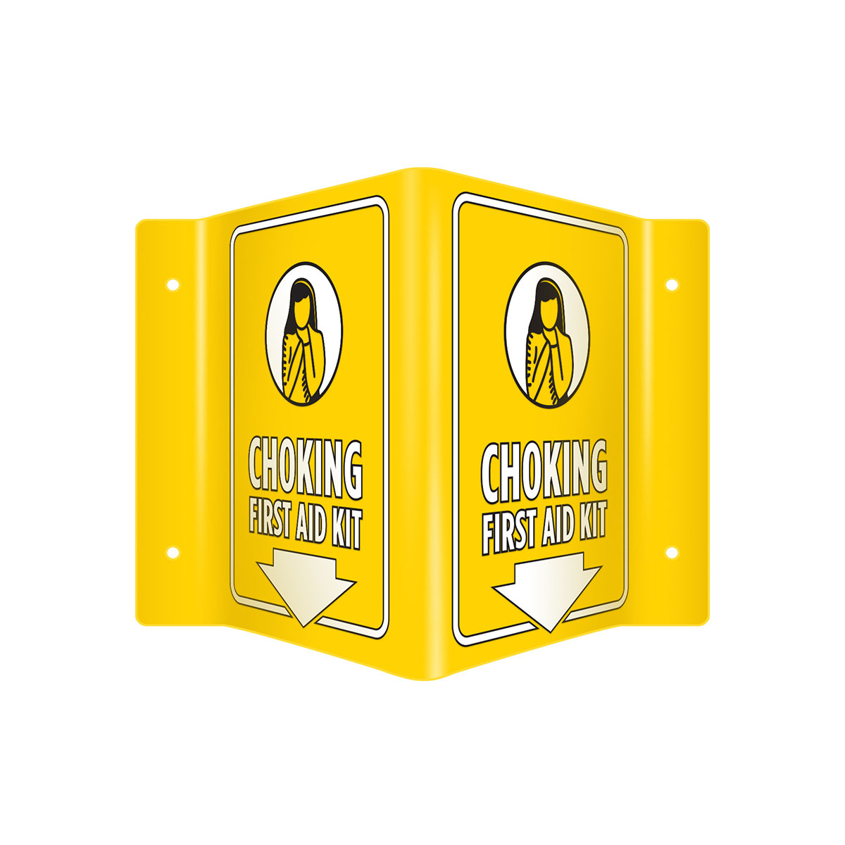 Choking First Aid Kit 3D Sign