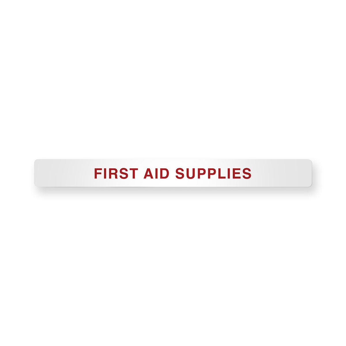 Magnetic Cabinet Label First Aid Supplies
