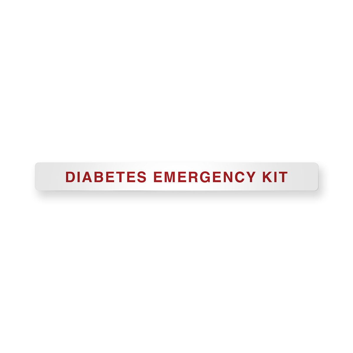 Magnetic Cabinet Label Diabetes Emergency Kit