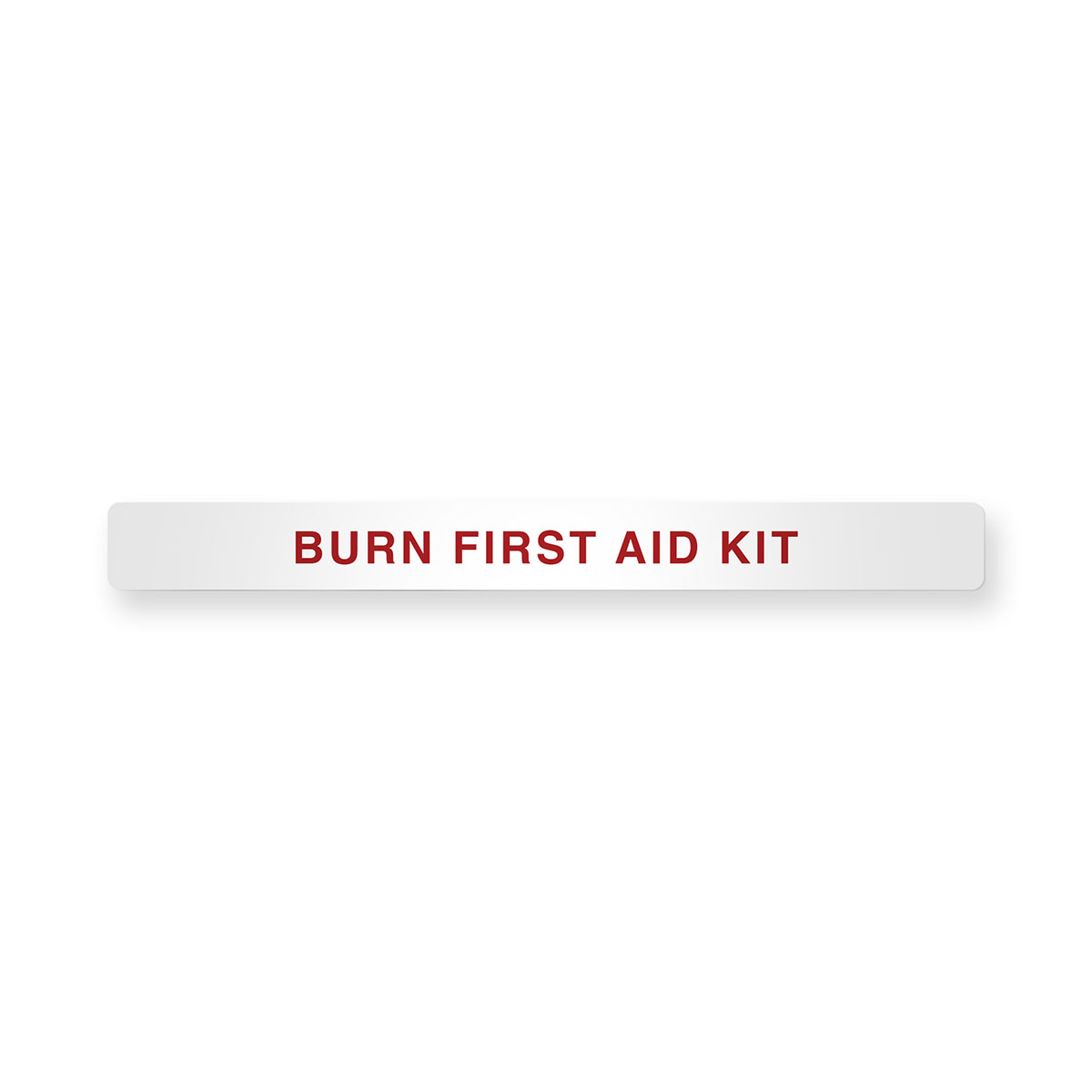 Magnetic Cabinet Label Burn First Aid Kit