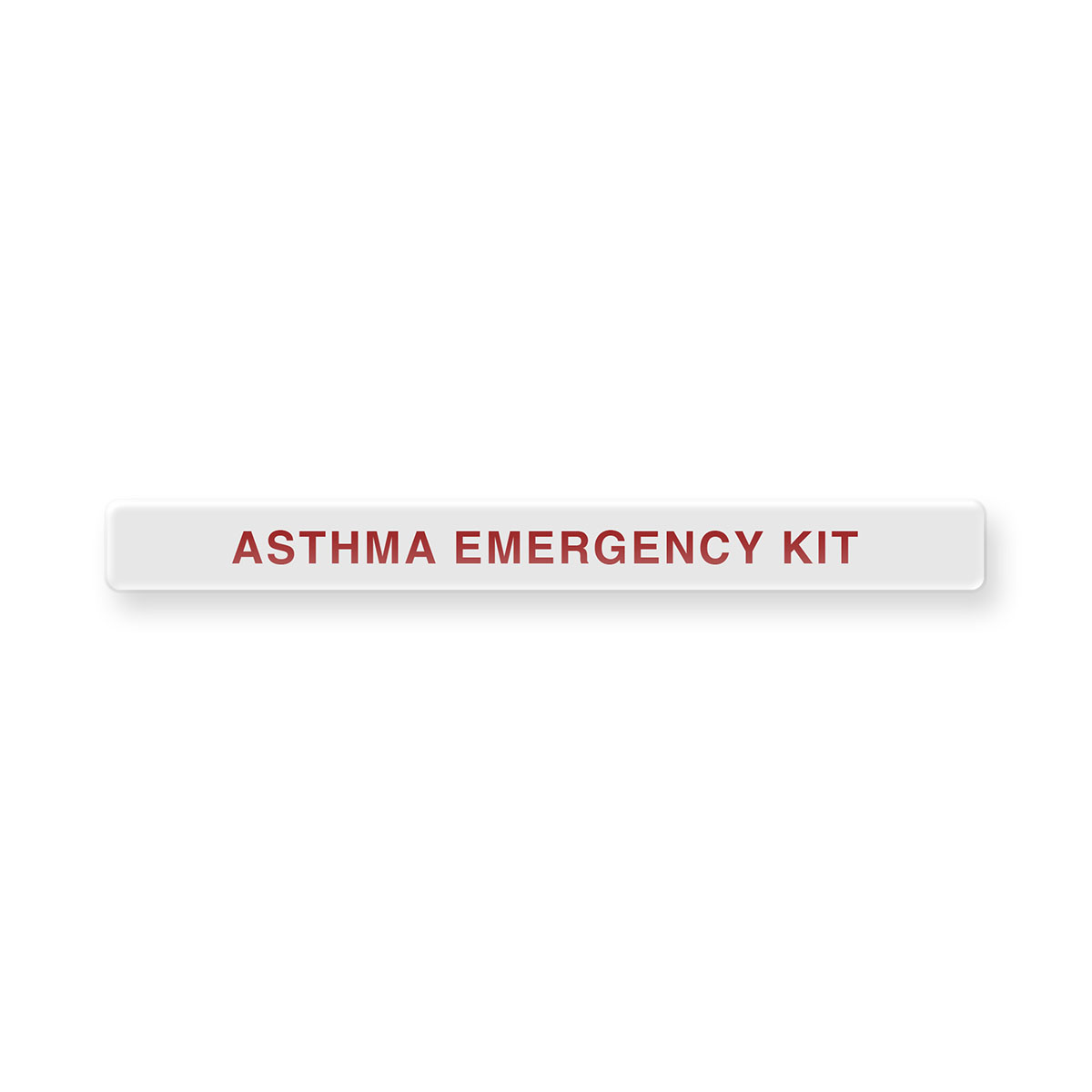 Permanent Adhesive Dome Label Asthma Emergency Kit