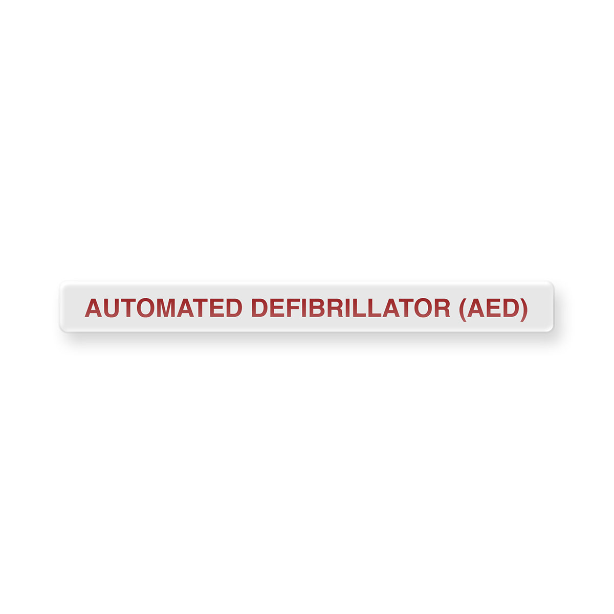 Clean-Remove Adhesive Dome Label Automated Defibrillator (AED)