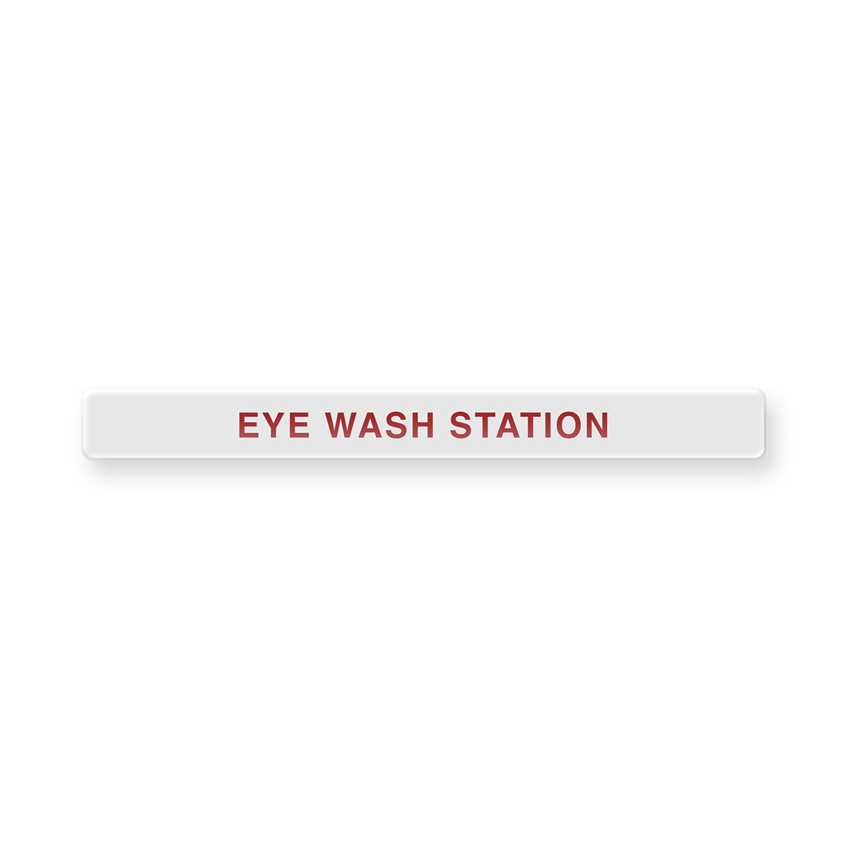 Clean-Remove Adhesive Dome Label Eye Wash Station