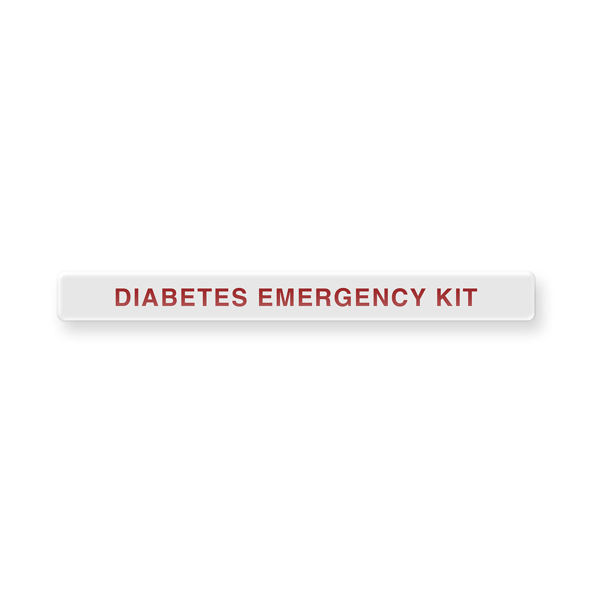 Clean-Remove Adhesive Dome Label Diabetes Emergency Kit