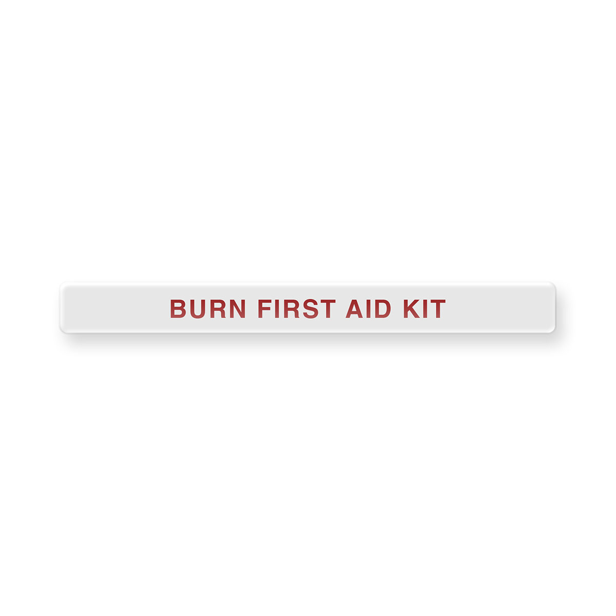 Clean-Remove Adhesive Dome Label Burn First Aid Kit