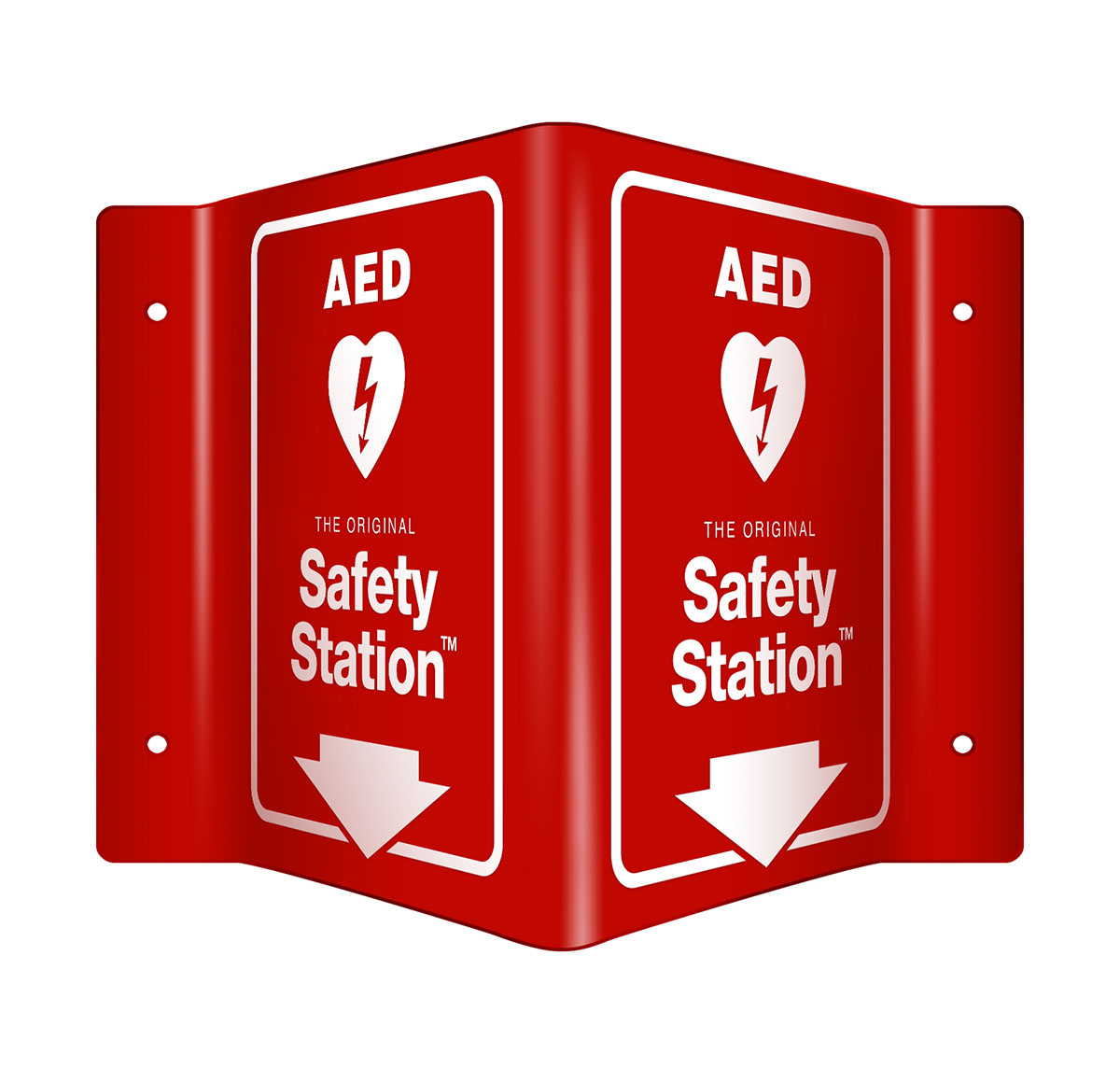 AED and The Original Safety Station 3D Sign