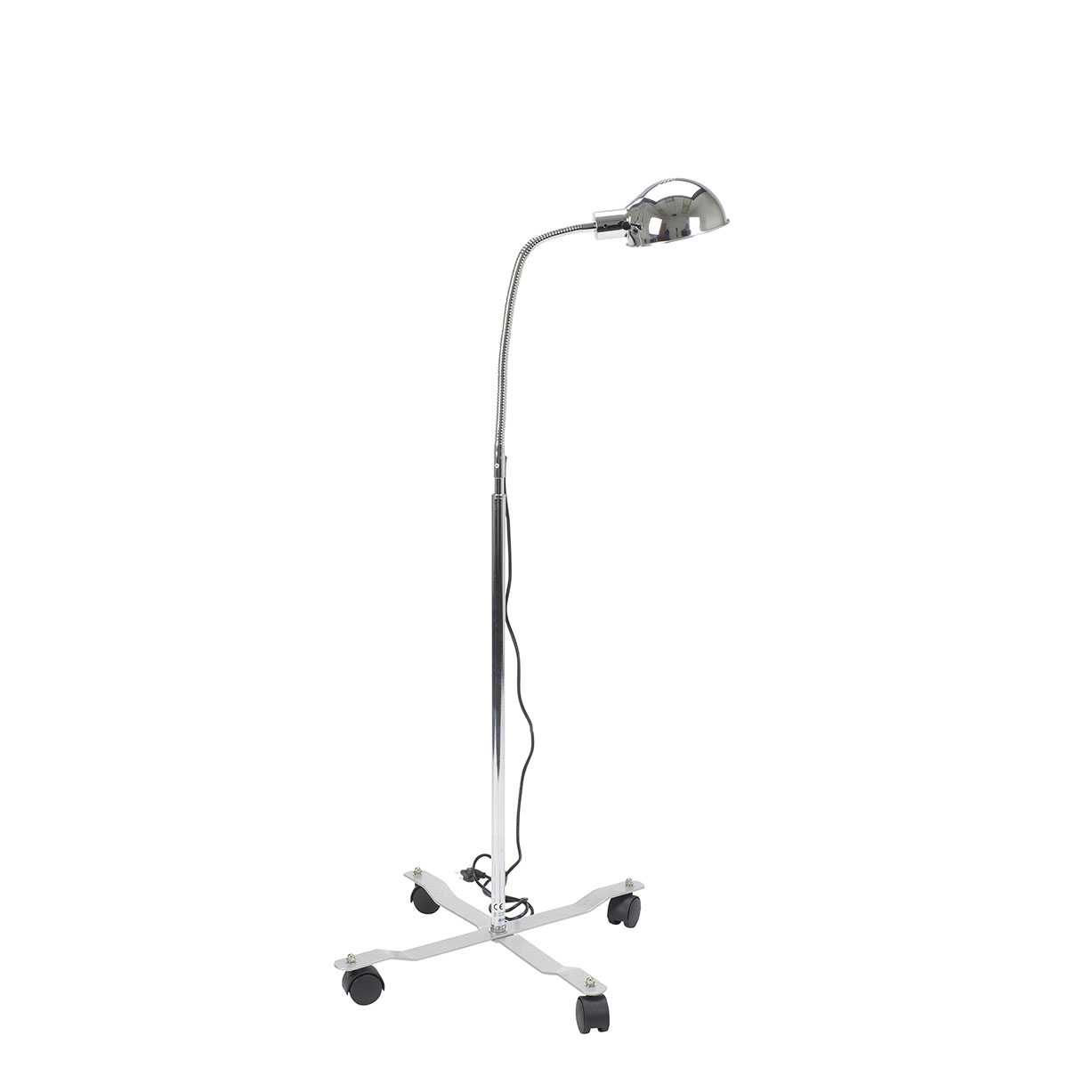 Gooseneck exam lamp mobile base 3-prong plug