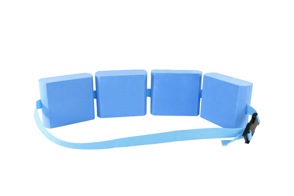 CanDo swim belt with four oval floats blue