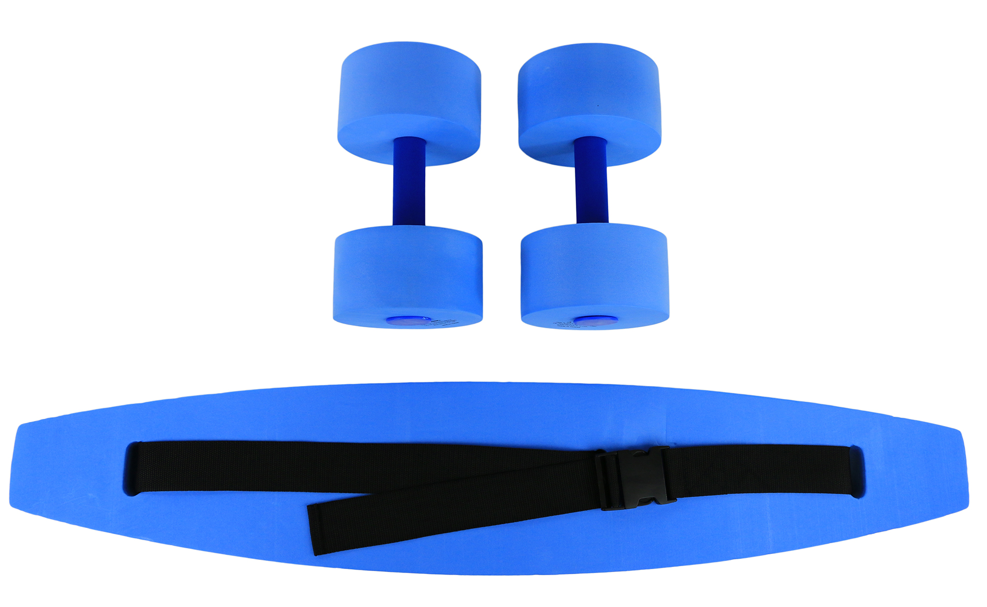 CanDo aquatic exercise kit (jogger belt hand bars) large blue