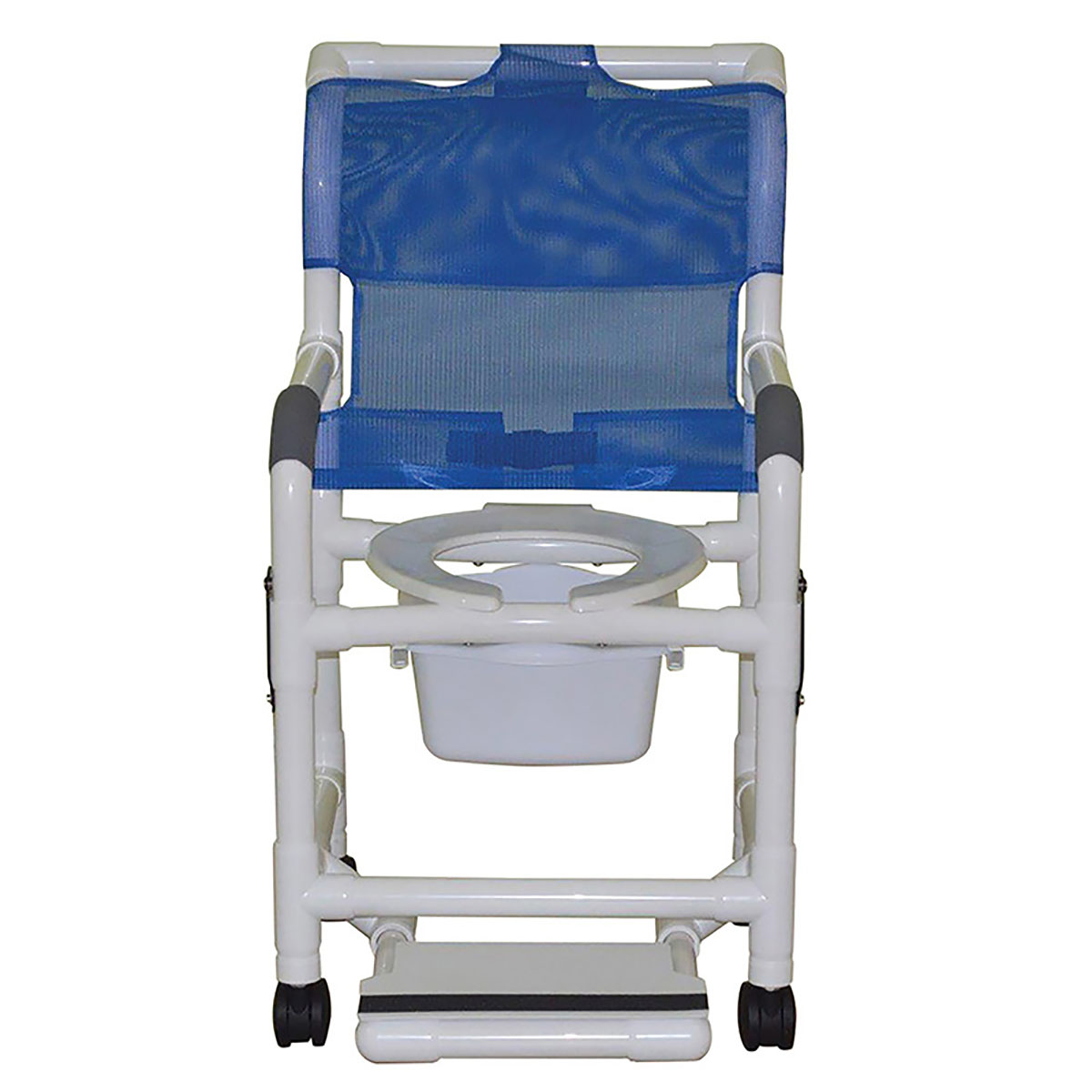 MJM International shower chair (18) twin casters (3) double drop arms