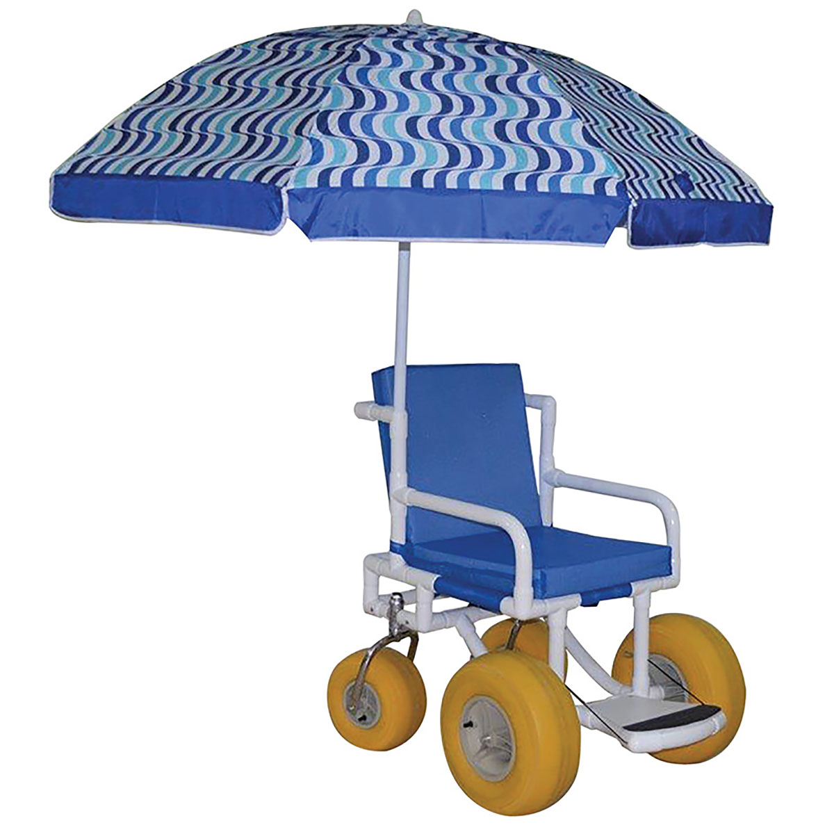 All terrain chair - 20.25 internal width - safety belt - cushion seat and umbrella