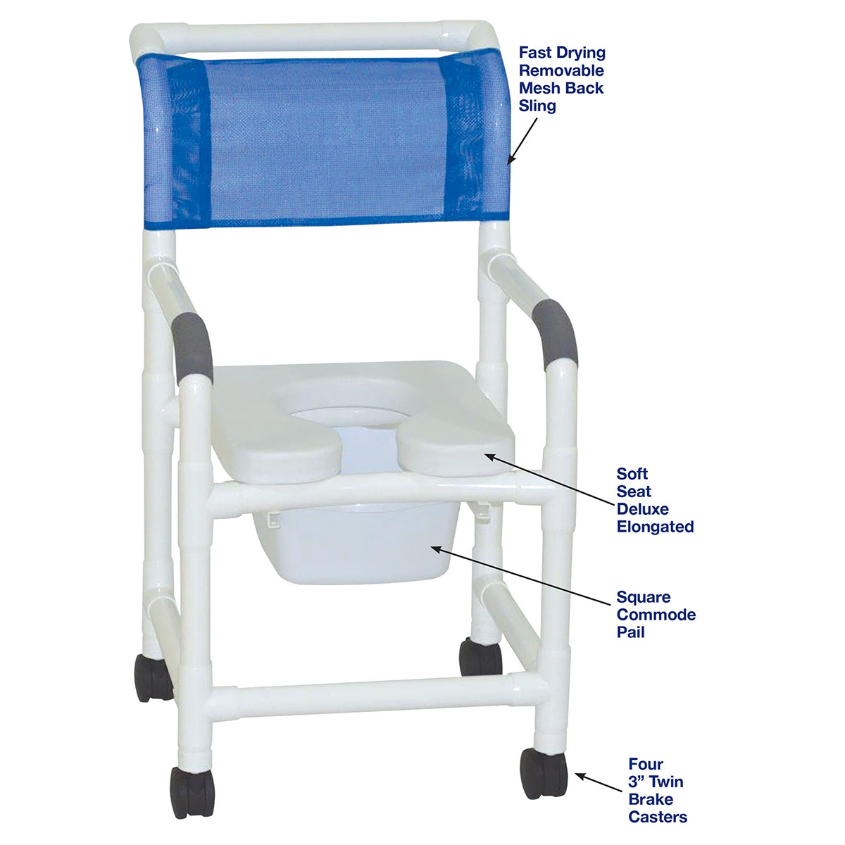 MJM International standard shower chair (18) square pail