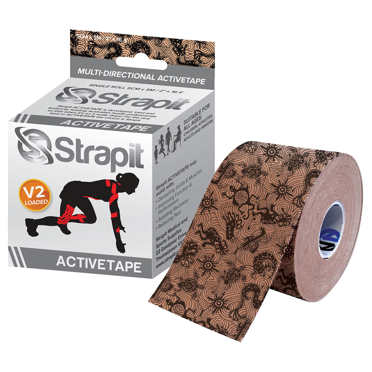 Strapit Activetape V2 with Memory Fabric 2 in x 5.5 yds Full Pattern
