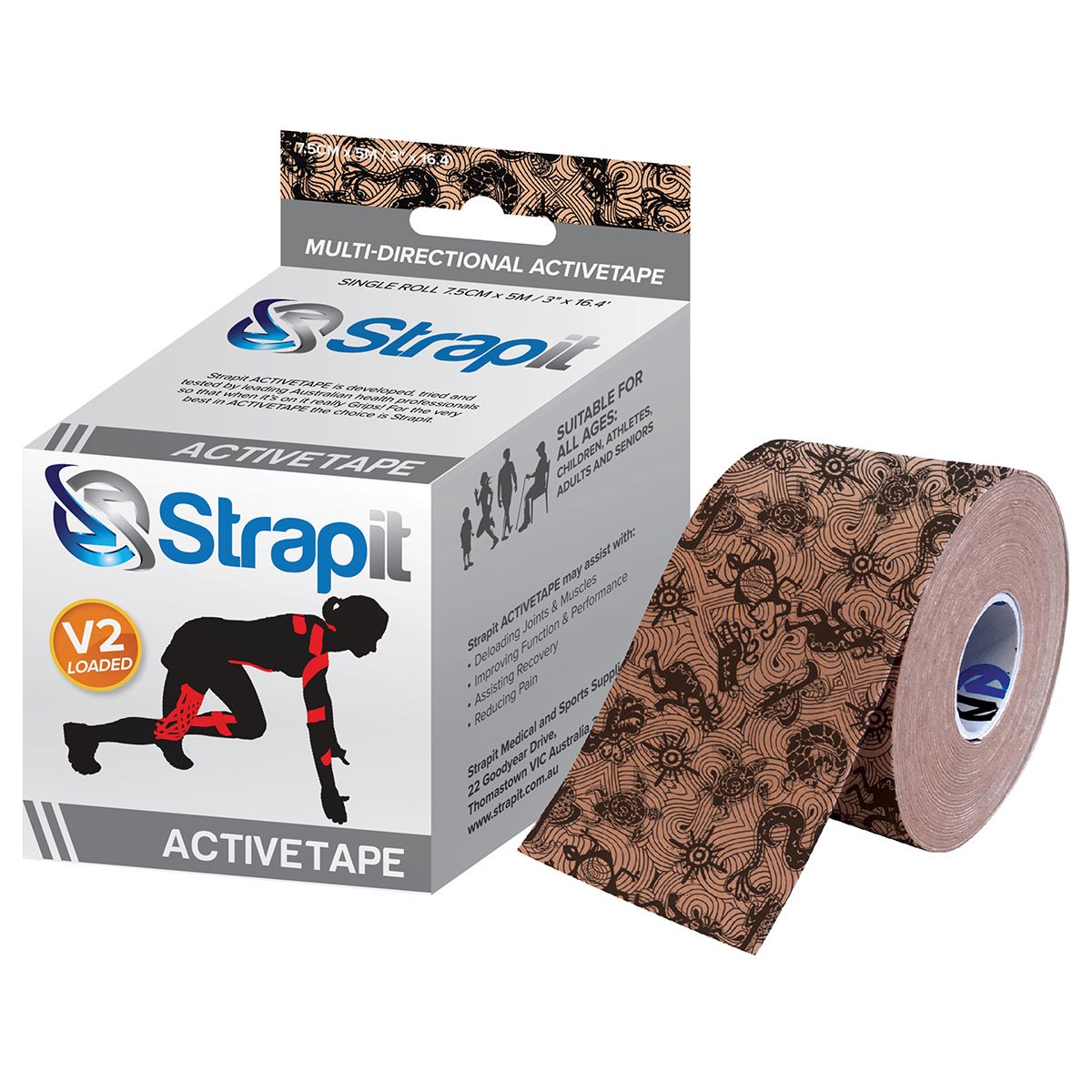 Strapit Activetape V2 with Memory Fabric 3 in x 5.5 yds Full Pattern