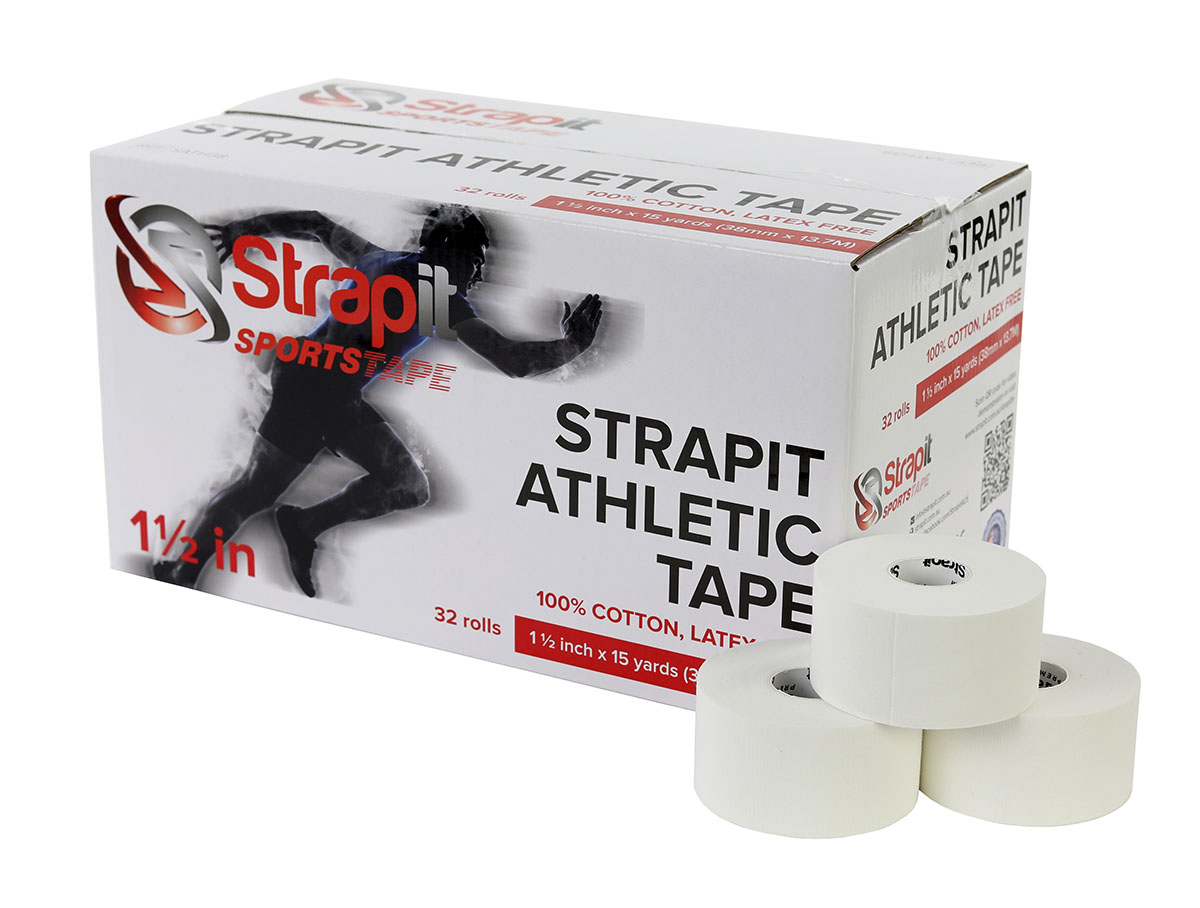 Strapit Athletic Tape 1.5 (38 mm) Roll Box of 32