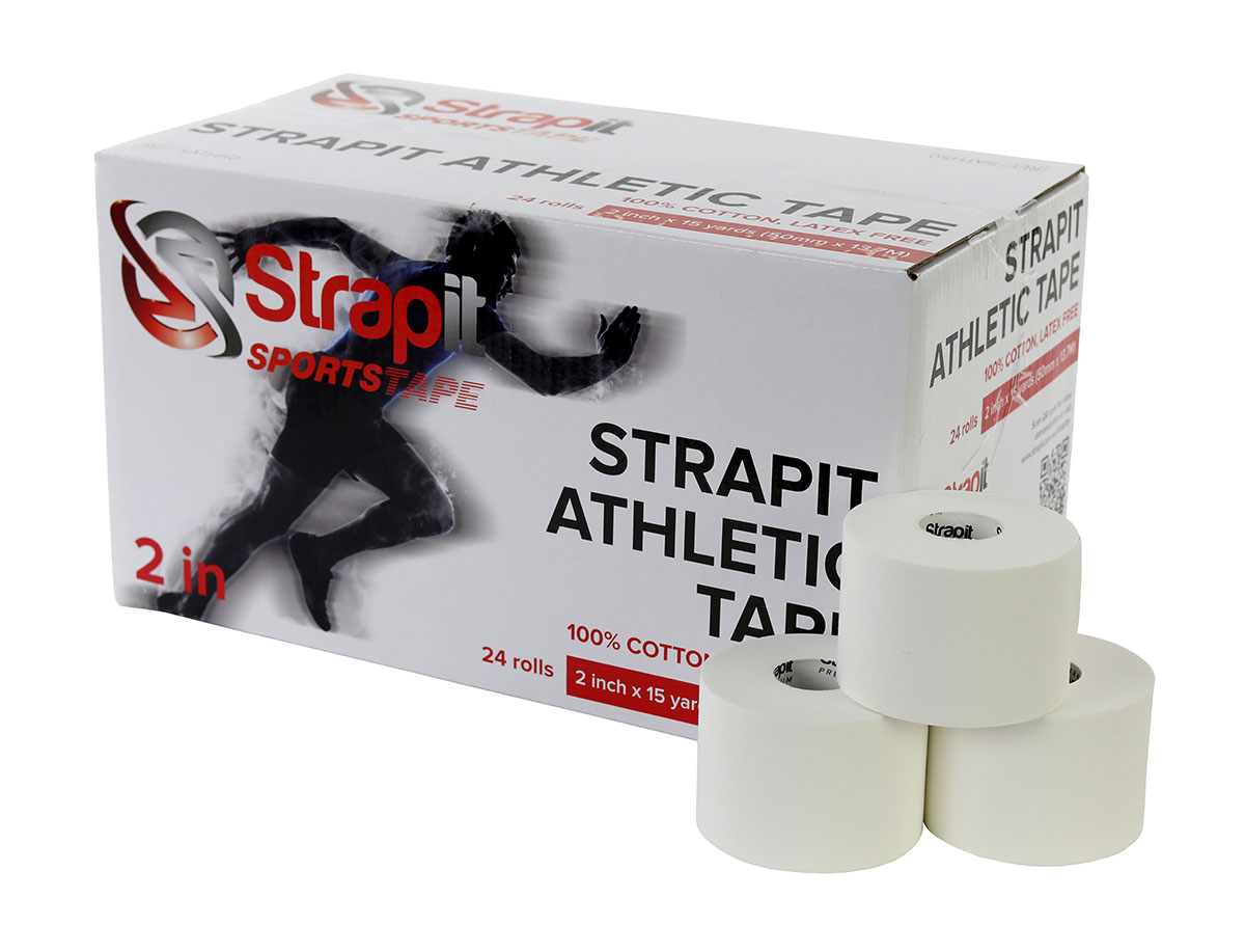 Strapit Athletic Tape 2 (50 mm) Roll Box of 24