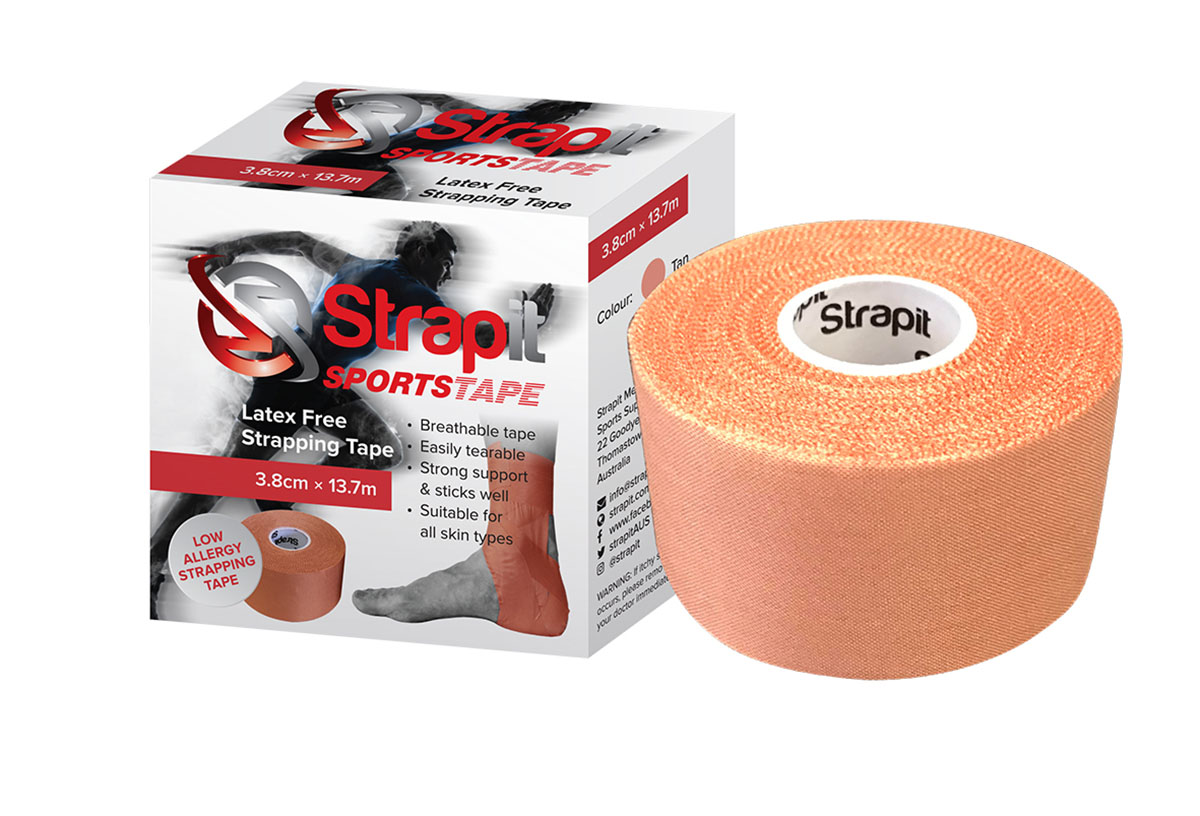 Strapit Latex Free Sports Strapping Tape 1.5 in x 15 yds Single Retail Packs