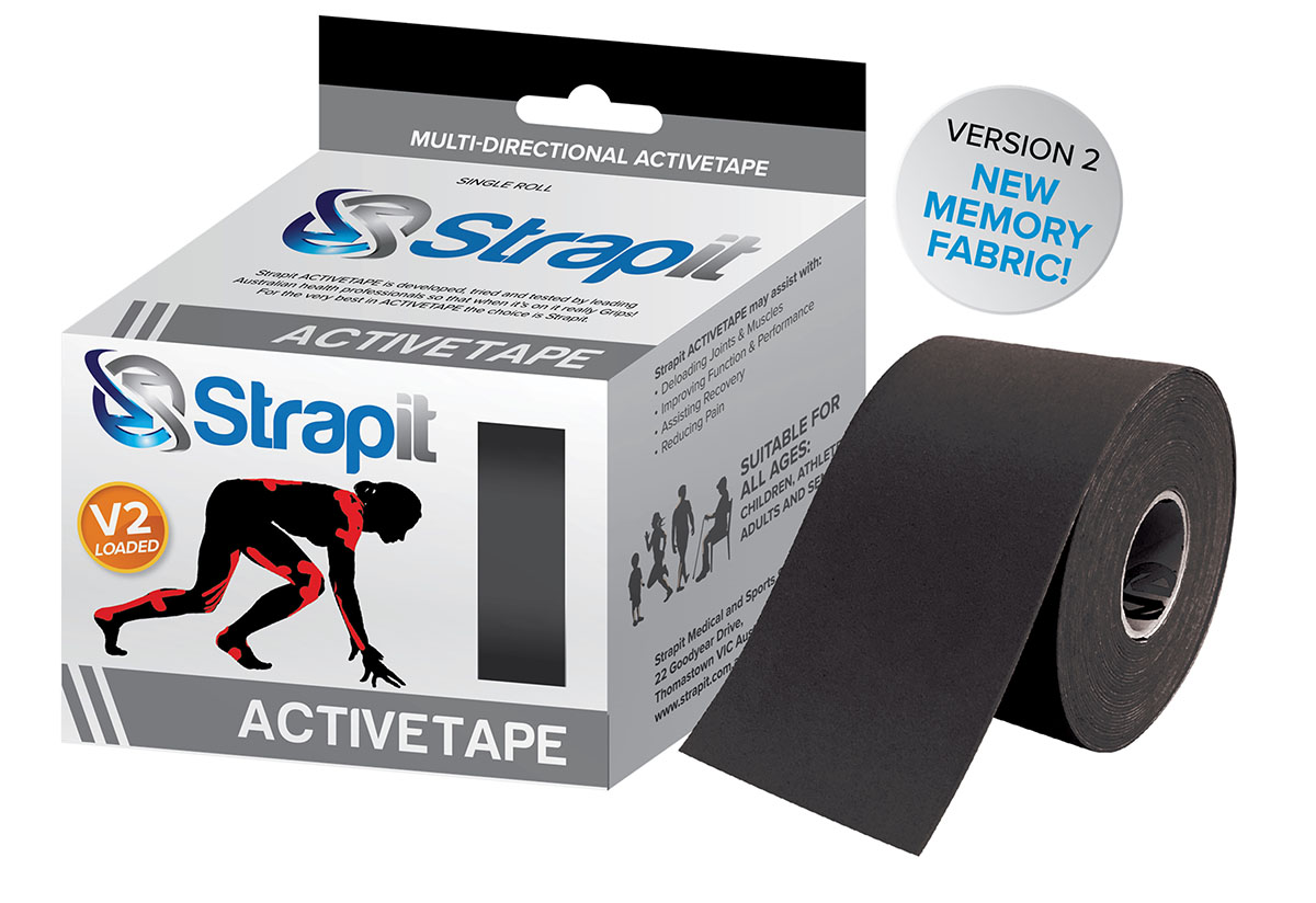 Strapit Activetape V2 with Memory Fabric 3 in x 5.5 yds Black