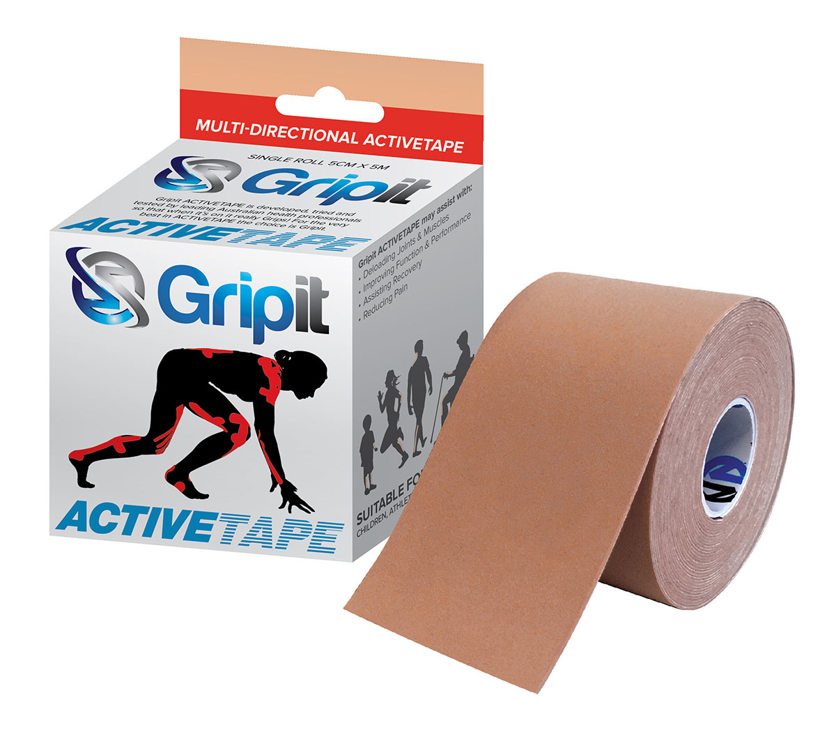 Strapit Activetape V2 with Memory Fabric 4 in x 5.5 yds Flesh
