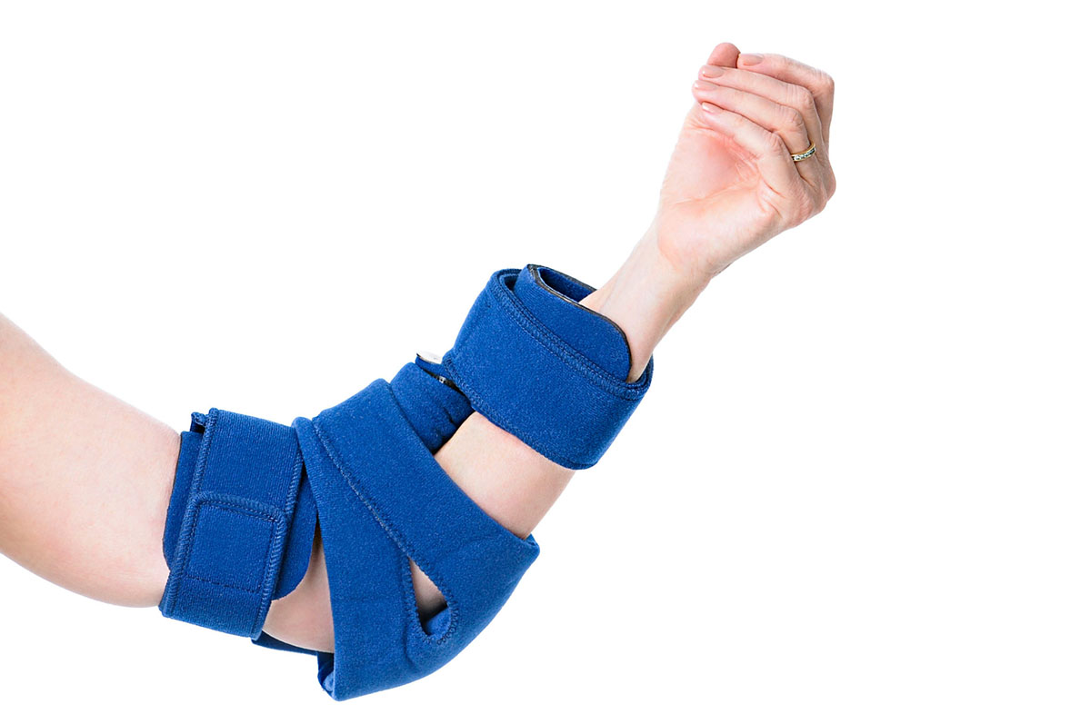 Comfyprene Elbow Orthoses Goniometer Adult Light Blue