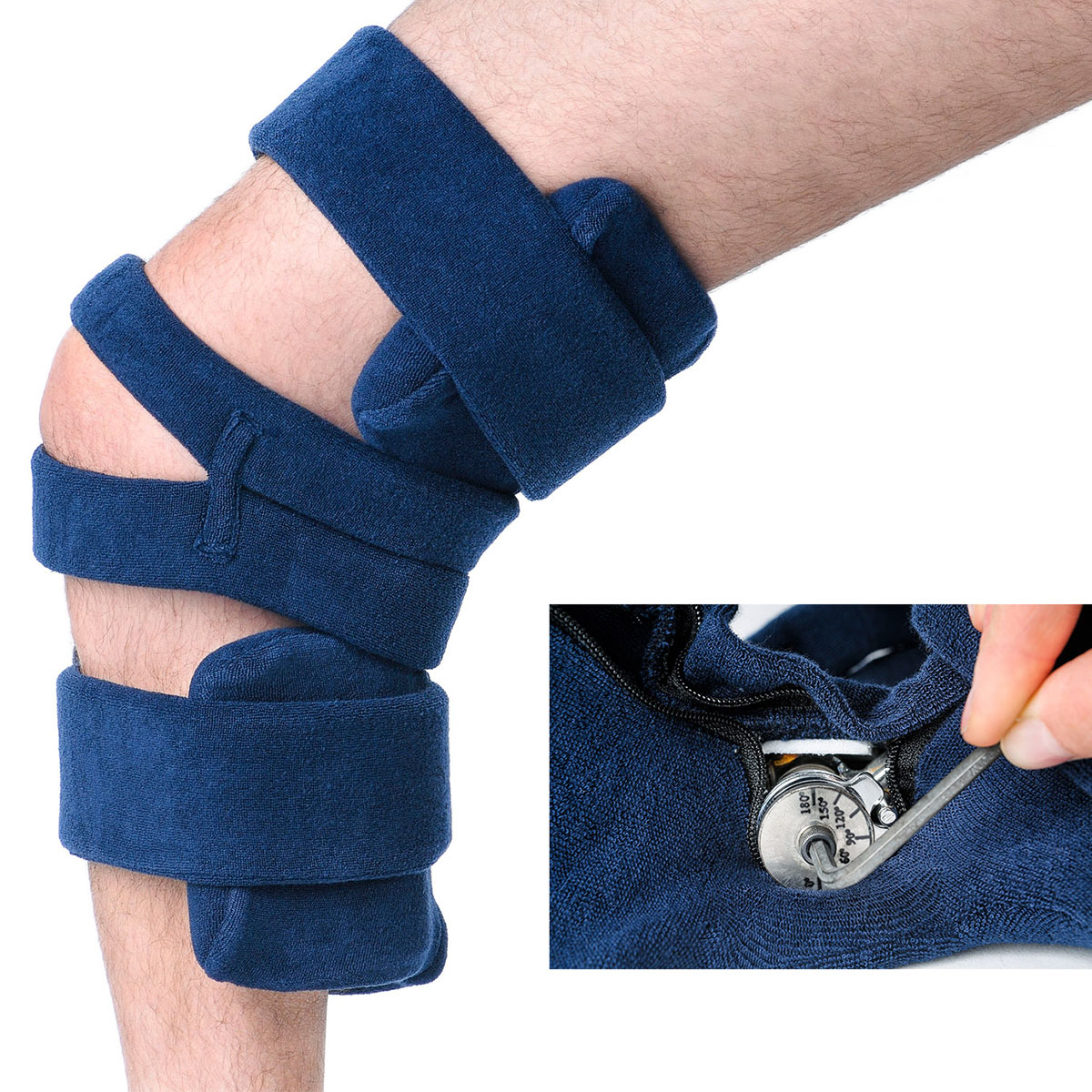 Comfy Splints Knee Orthosis Goniometer with Cover