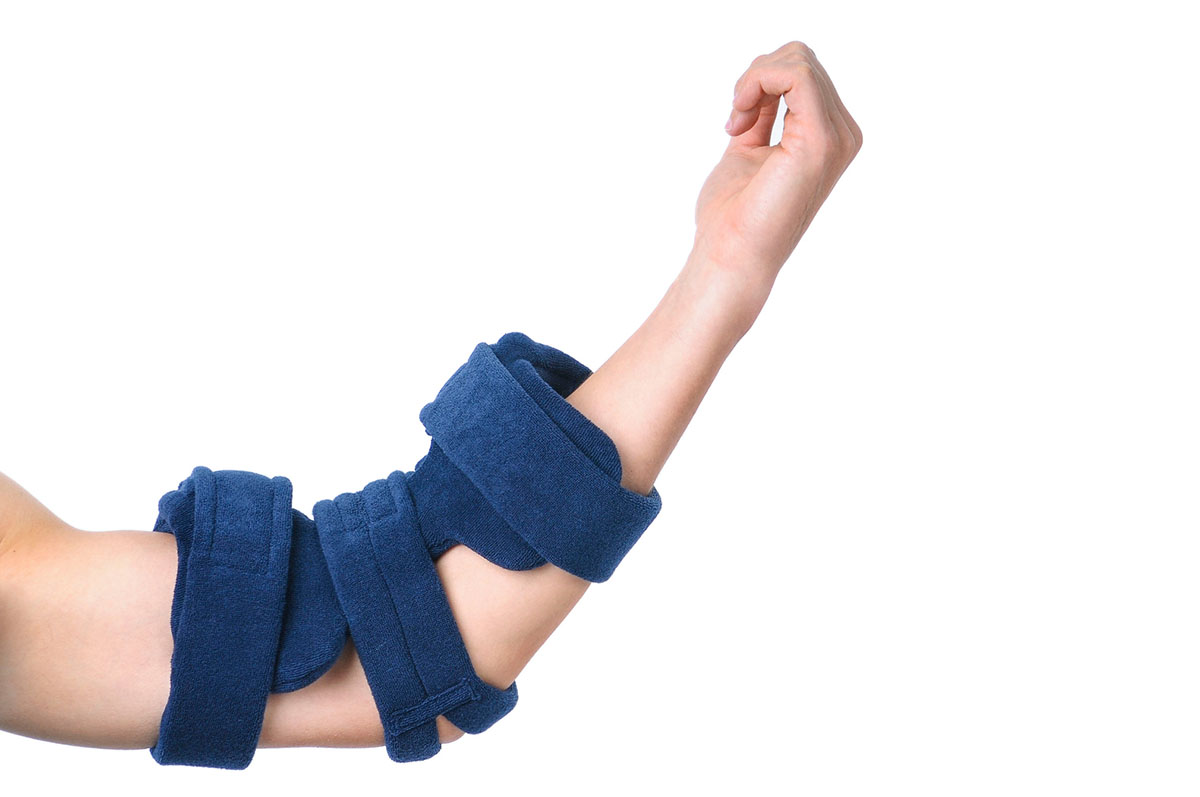 Comfyprene Elbow Splint Orthosis with Neoprene Cover Pediatric Small Navy