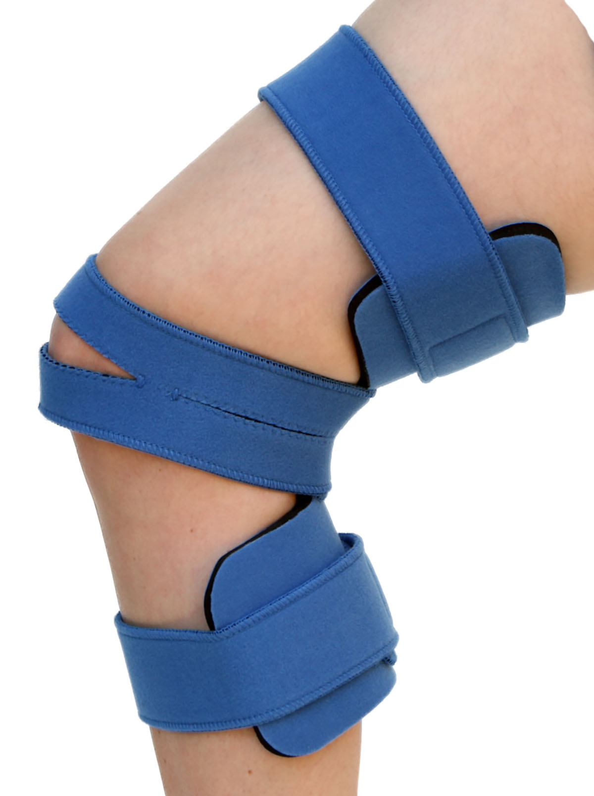 Comfy Splints Knee Orthosis with Neoprene Cover Pediatric Light Blue Large