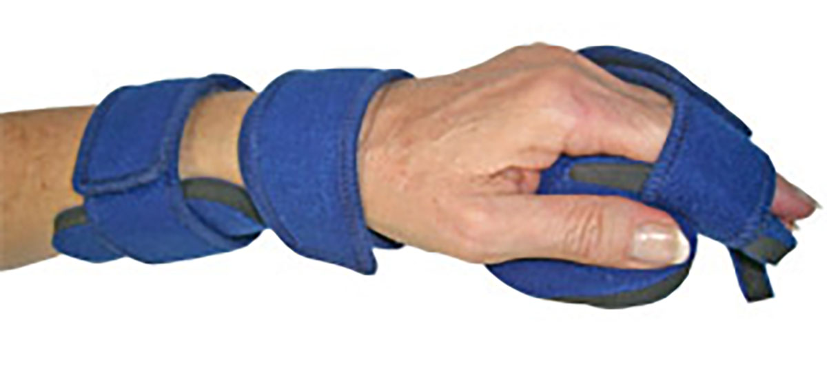 Comfy Splints Comfyprene Hand Separate Finger Splint Adult Dark Blue Left