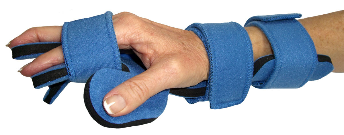 Comfy Splints Comfyprene Hand Separate Finger Splint Adult Light Blue Left