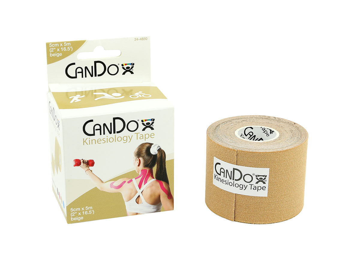 CanDo Kinesiology Tape 2 x 16.5 ft Beige 1 Roll