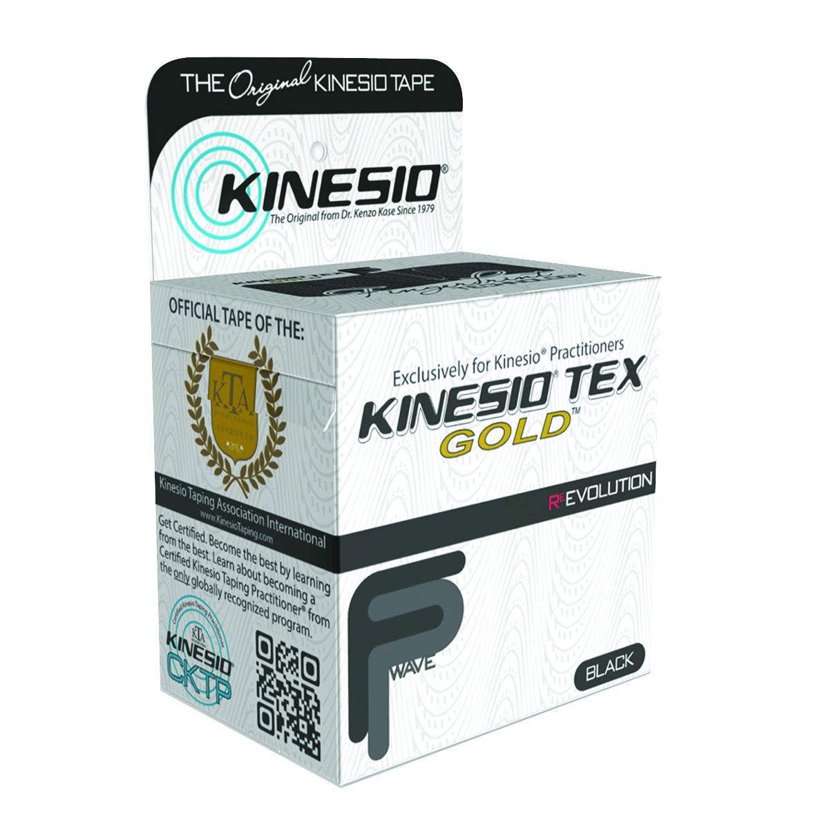 Kinesio Tape Tex Gold FP 2 x 5.5 yds Black 6 Rolls