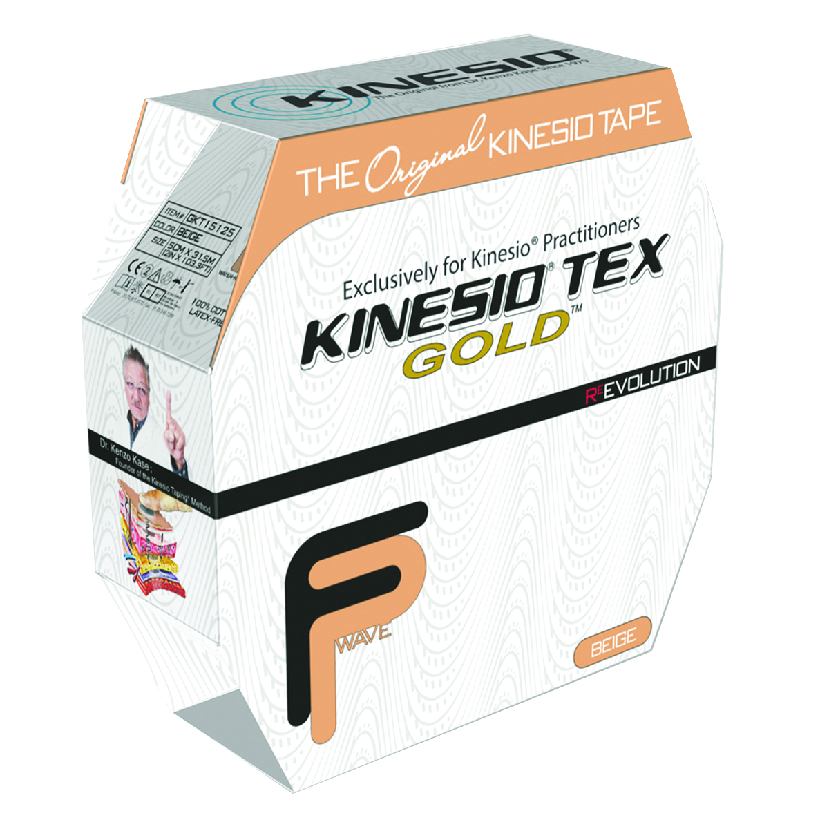 Kinesio Tape Tex Gold FP 2 x 34 yds Beige Bulk Roll