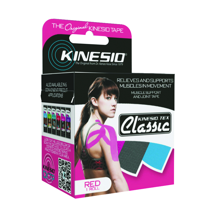 Kinesio Tape Tex Classic 2 x 4.4 yds Red 6 Rolls