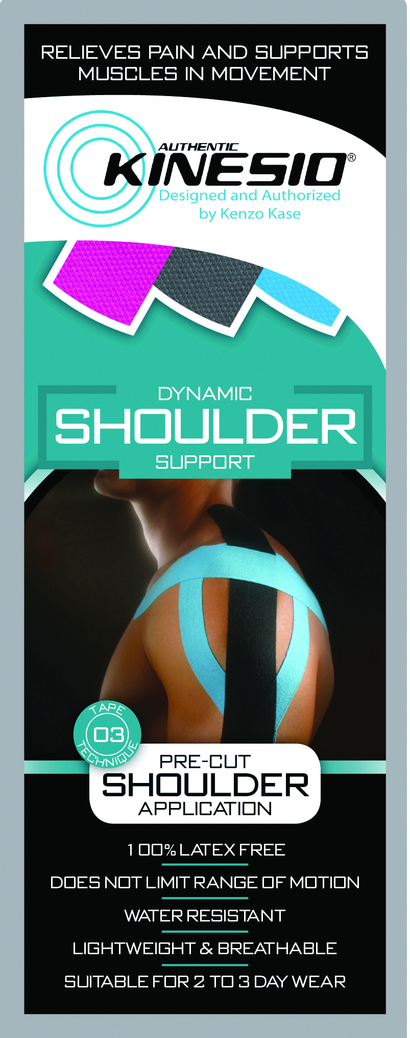 Kinesio Tape pre-cuts shoulder 20/case