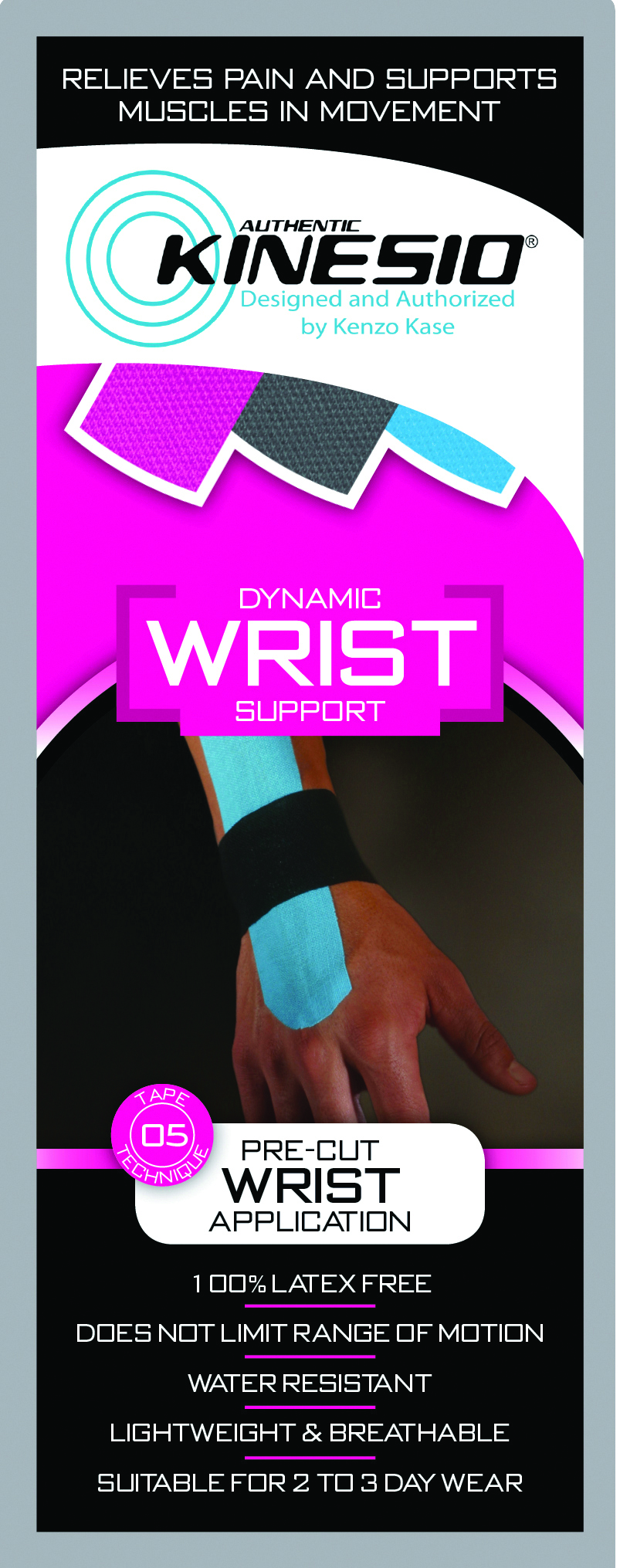 Kinesio Tape pre-cuts wrist 20/case