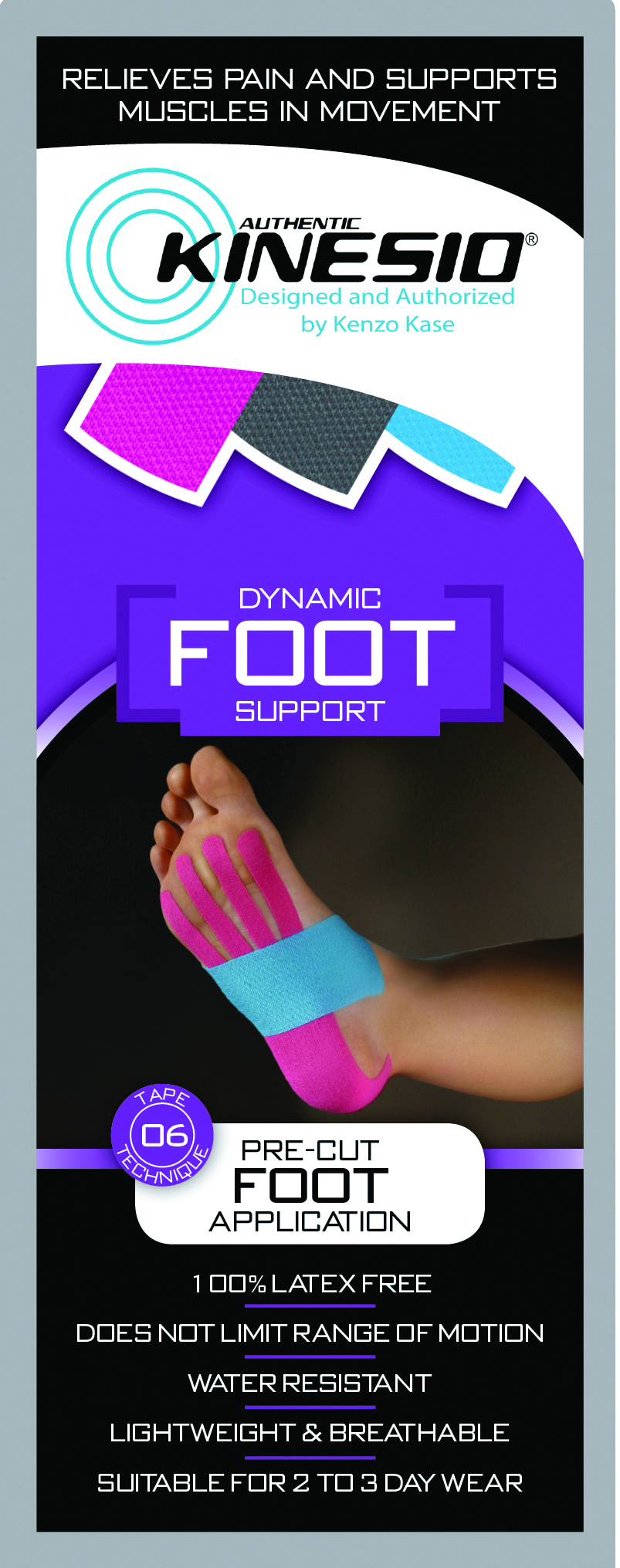 Kinesio Tape pre-cuts foot 20/case