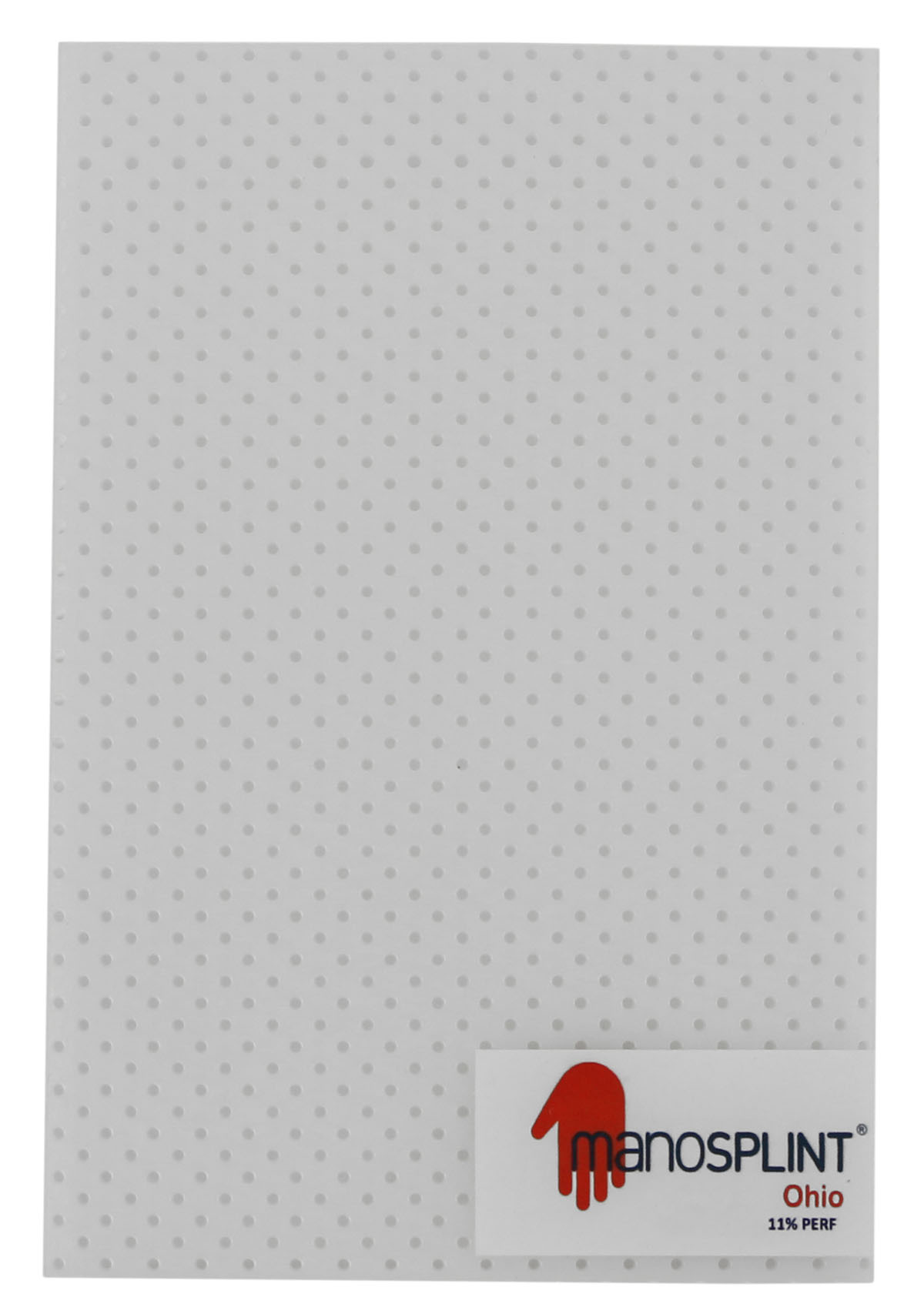 Manosplint Ohio Perf White 1/16 x 12 x 18 11% Perf White 1 sheet