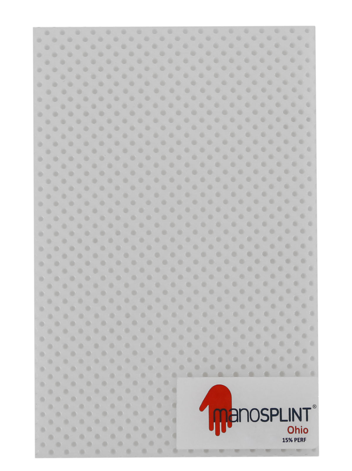 Manosplint Ohio Perf White 3/32 x 18 x 24 15% Perf White 1 sheet