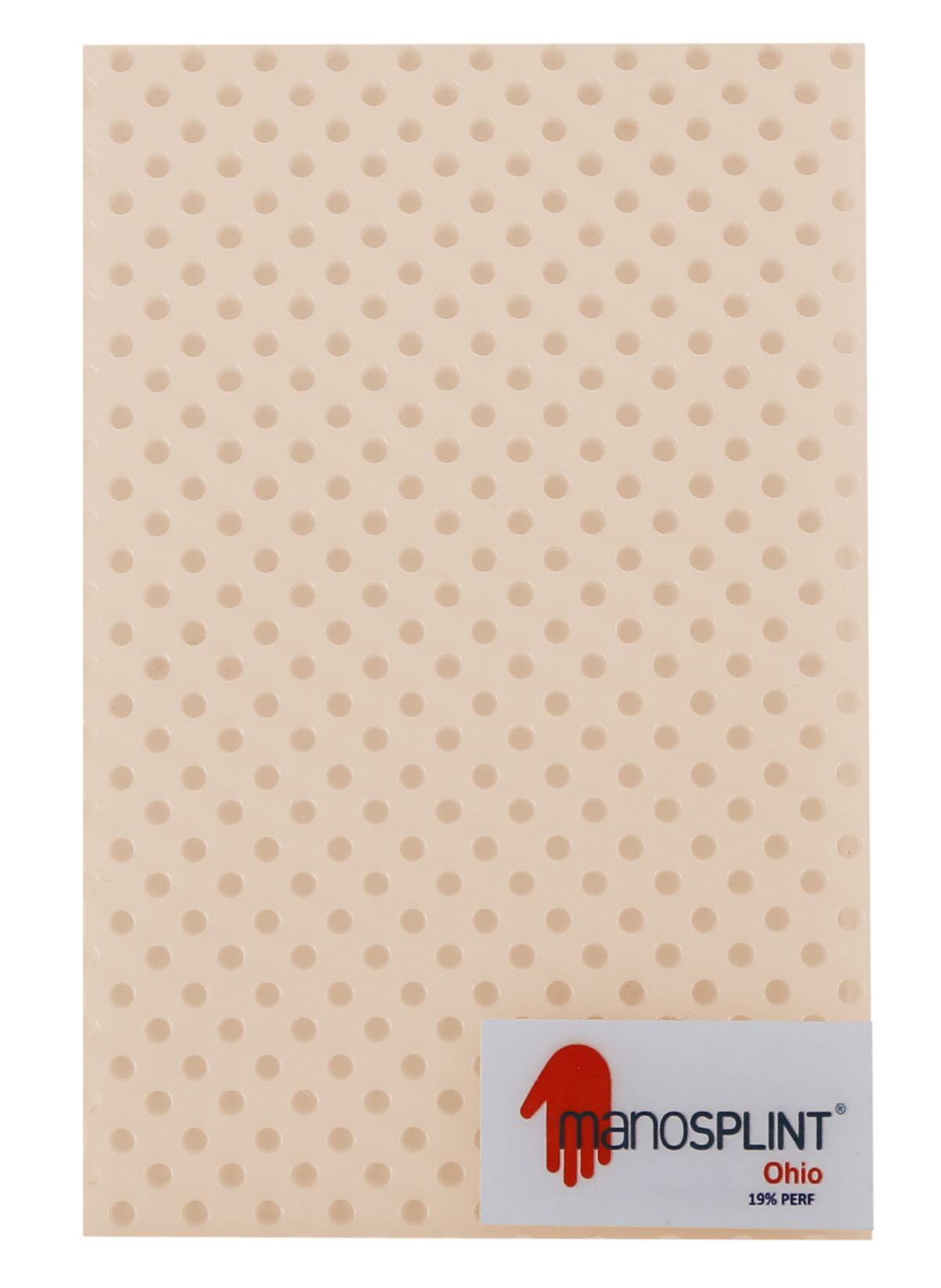 Manosplint Ohio S Perf 1/8 x 18 x 24 19% Perf Beige 1 sheet