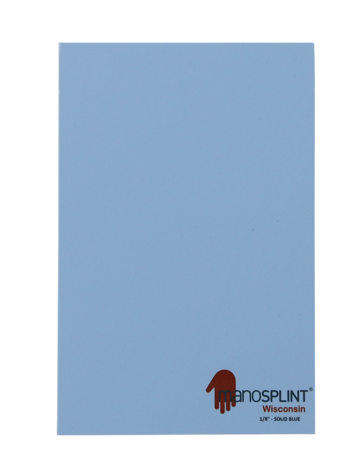 Manosplint Wisconsin Solid 1/8 x 12 x 18 Solid Blue 1 sheet
