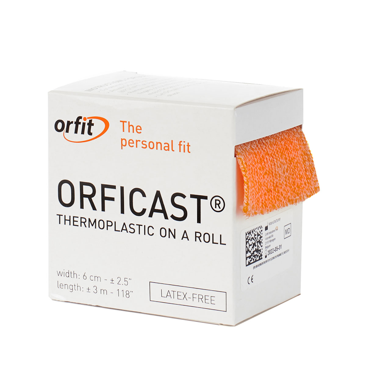 Orficast Thermoplastic Tape 2 x 9' Orange