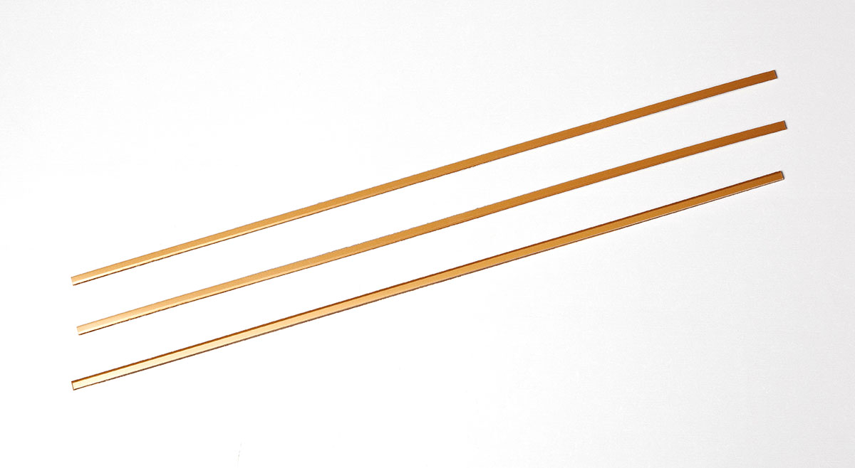Orfit Strips 18 x 1/5 x 1/12 Gold thin 10 pcs