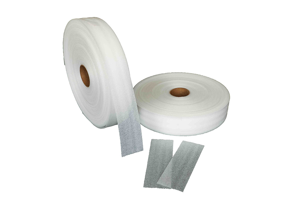 Heel and Lace Pads Dispenser Box with 2 Rolls of 1000 Pads (3 x 3) White
