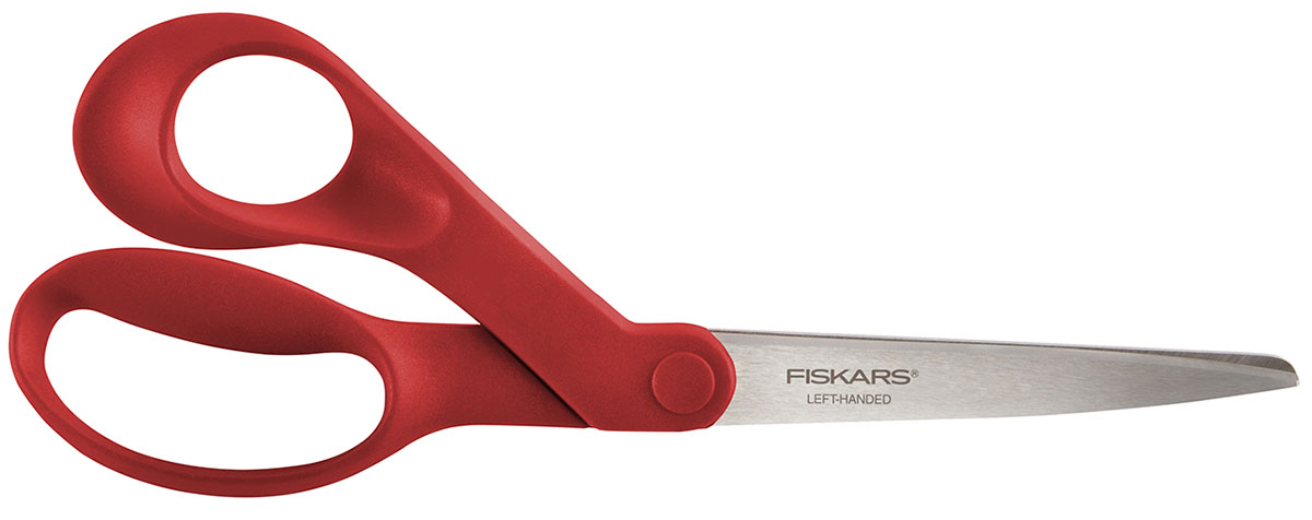 Fiskars Premier 8 Left-Hand Bent Scissors for Splinting