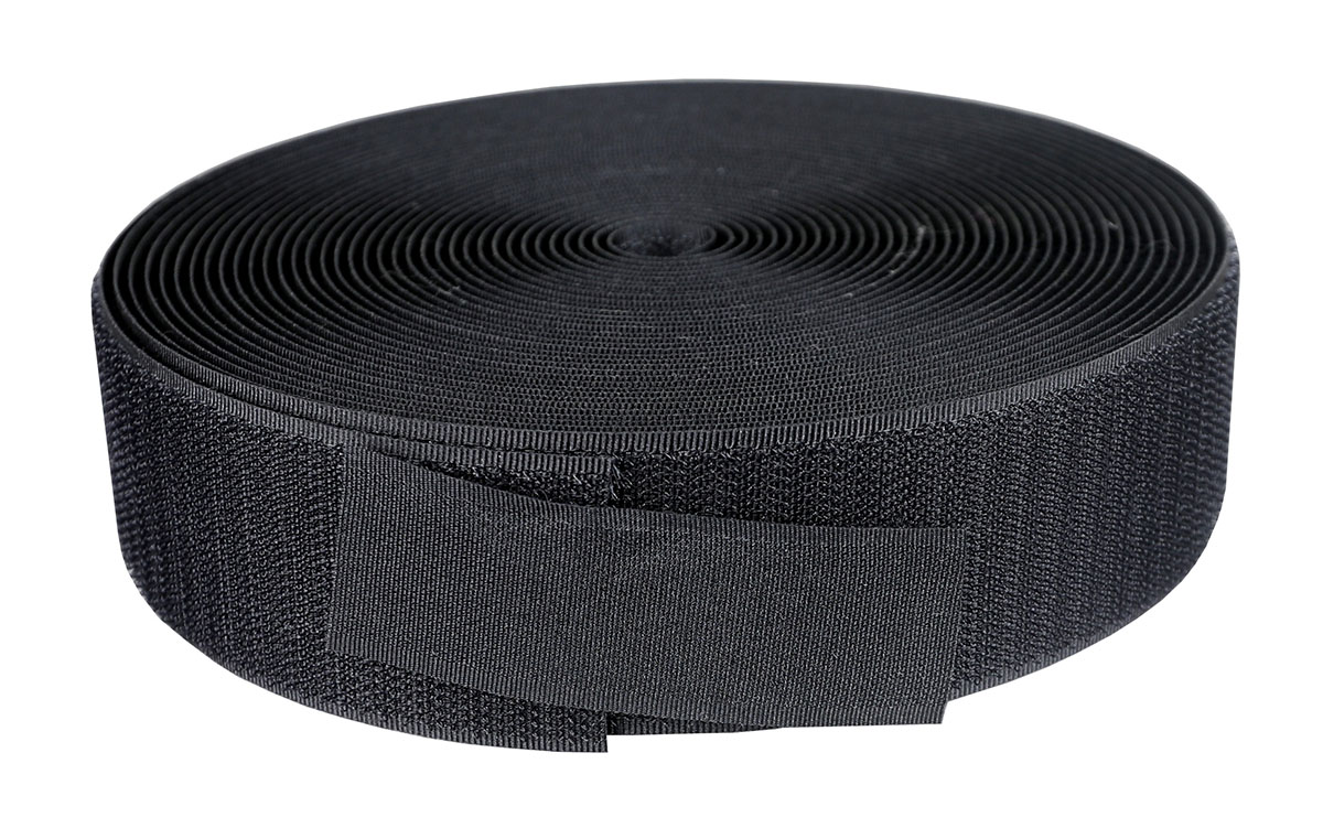 1-1/2 hook material 10 yard black