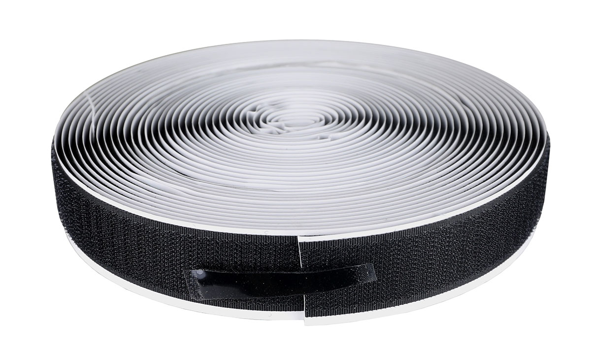 1 self-adhesive hook material10 yard black