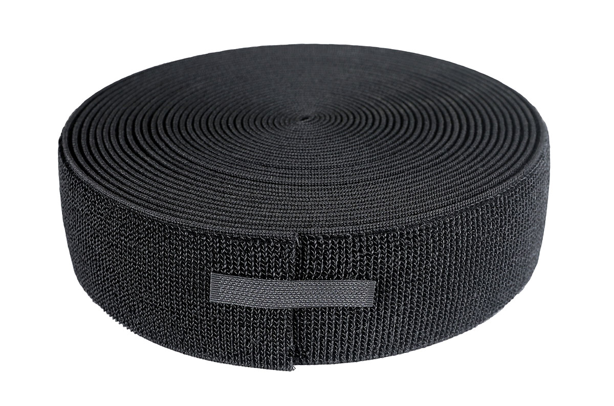 2 elastic loop material 10 yard black