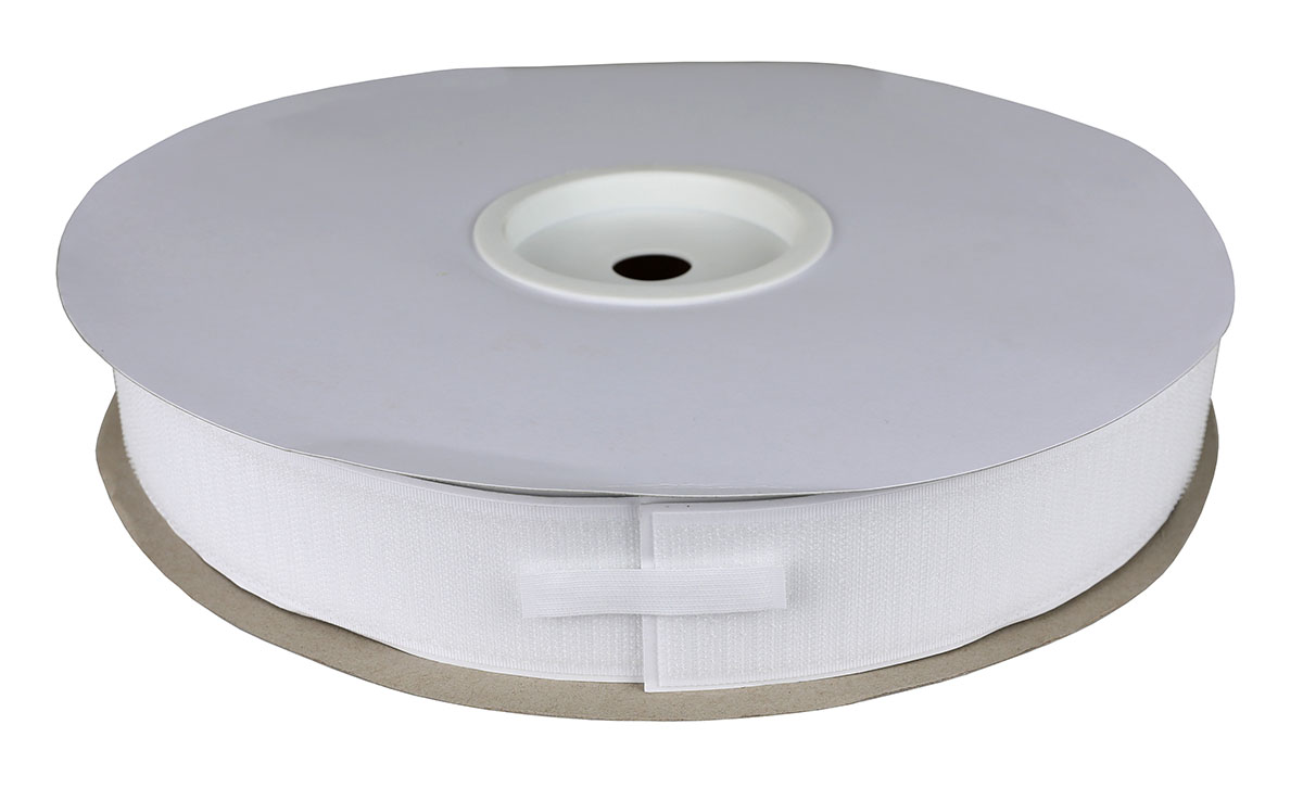 1-1/2 self-adhesive loop material 25 yard dispenser box white